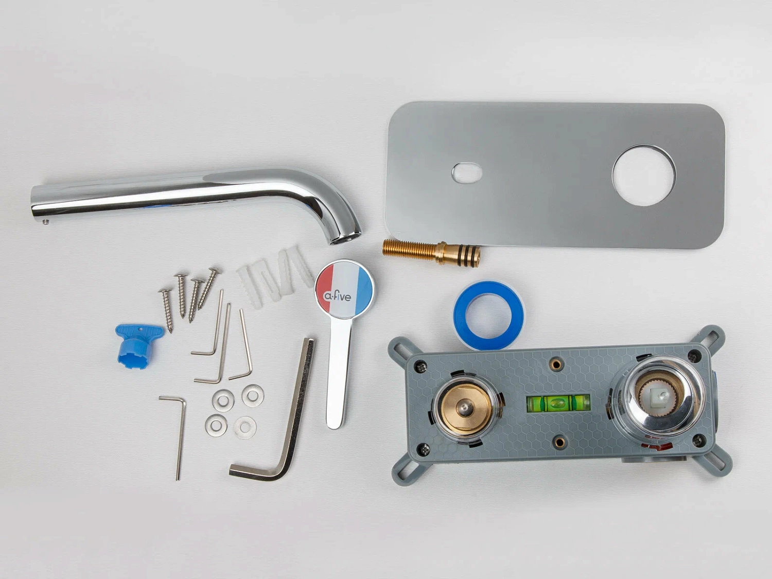 Смеситель для ванны (Lt) D35, серия LOTUS хром (A5-0544) / A-five