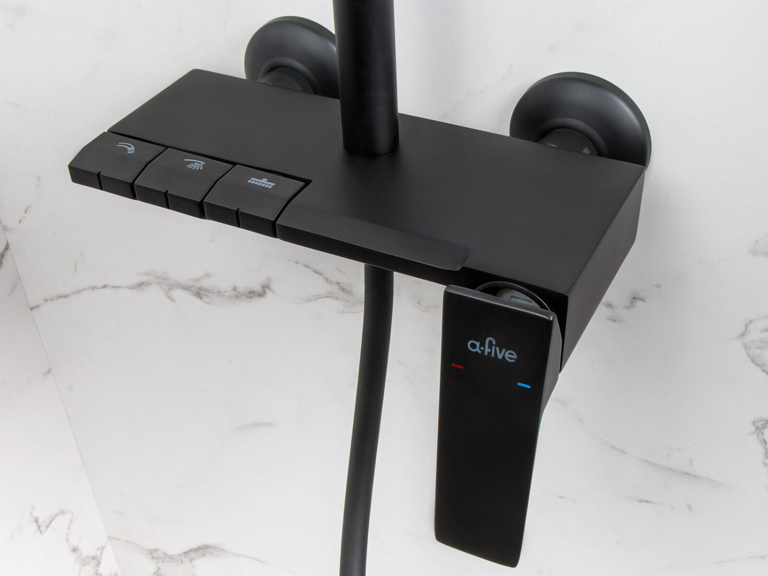 Душевая система (Lt) D35, серия LILY черный (A5-1237) / A-five