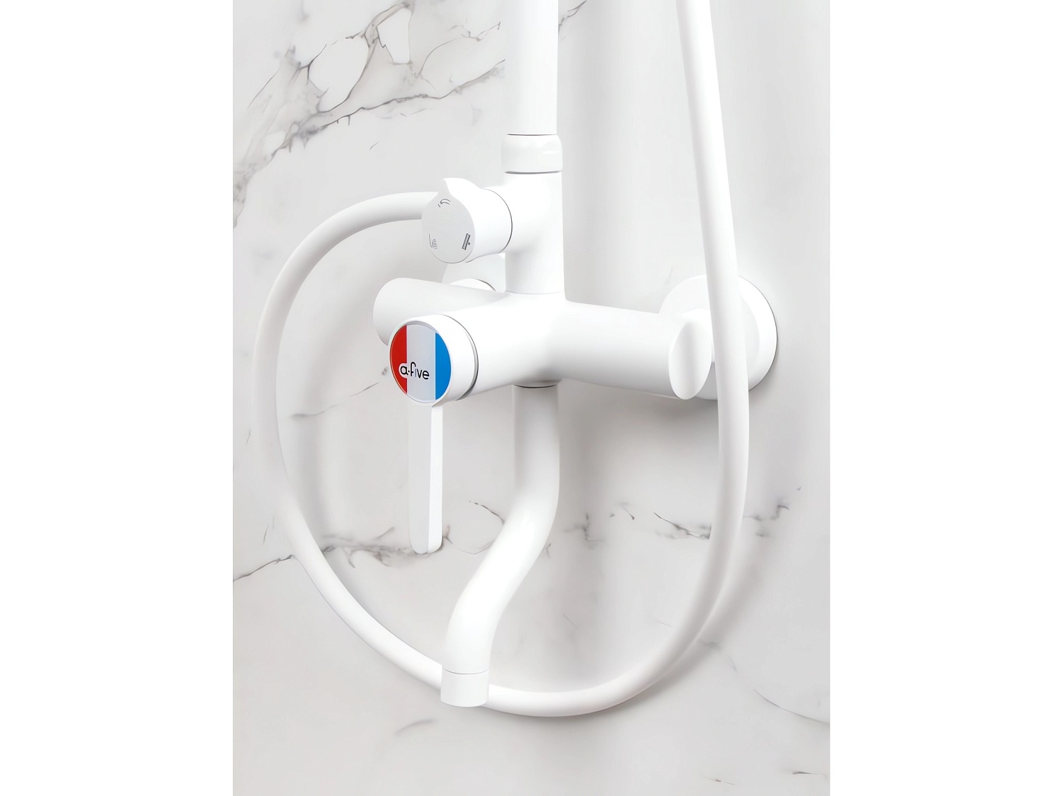 Душевая система (Lt) D35, серия LOTUS белый (A5-0737) / A-five