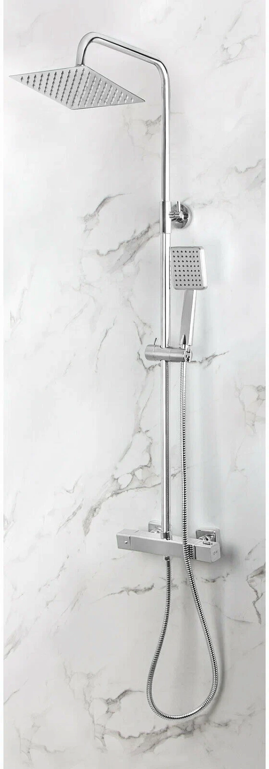 Душевая термостатическая система (Lt), серия THS хром (AVTHS2-P12-513A) / AV Engineering